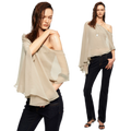 Matte Chiffon Cape Top