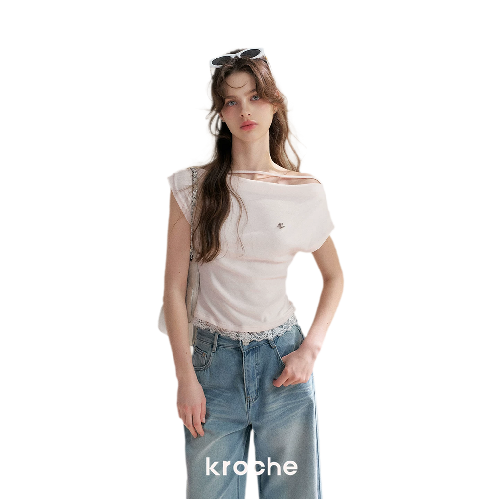 Lace Trim T-Shirt