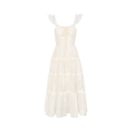 Embroidered Floral Tie-Waist Dress