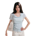 Lyocell Cowl Flower Tee