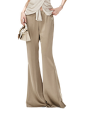 Satin Drape Flared Pants