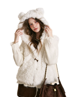 Bear Fleece Hooded Vest