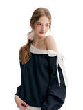 Balletcore Lace Collar Sweatshirt