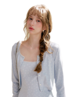 Rose Knit Cardigan Dress