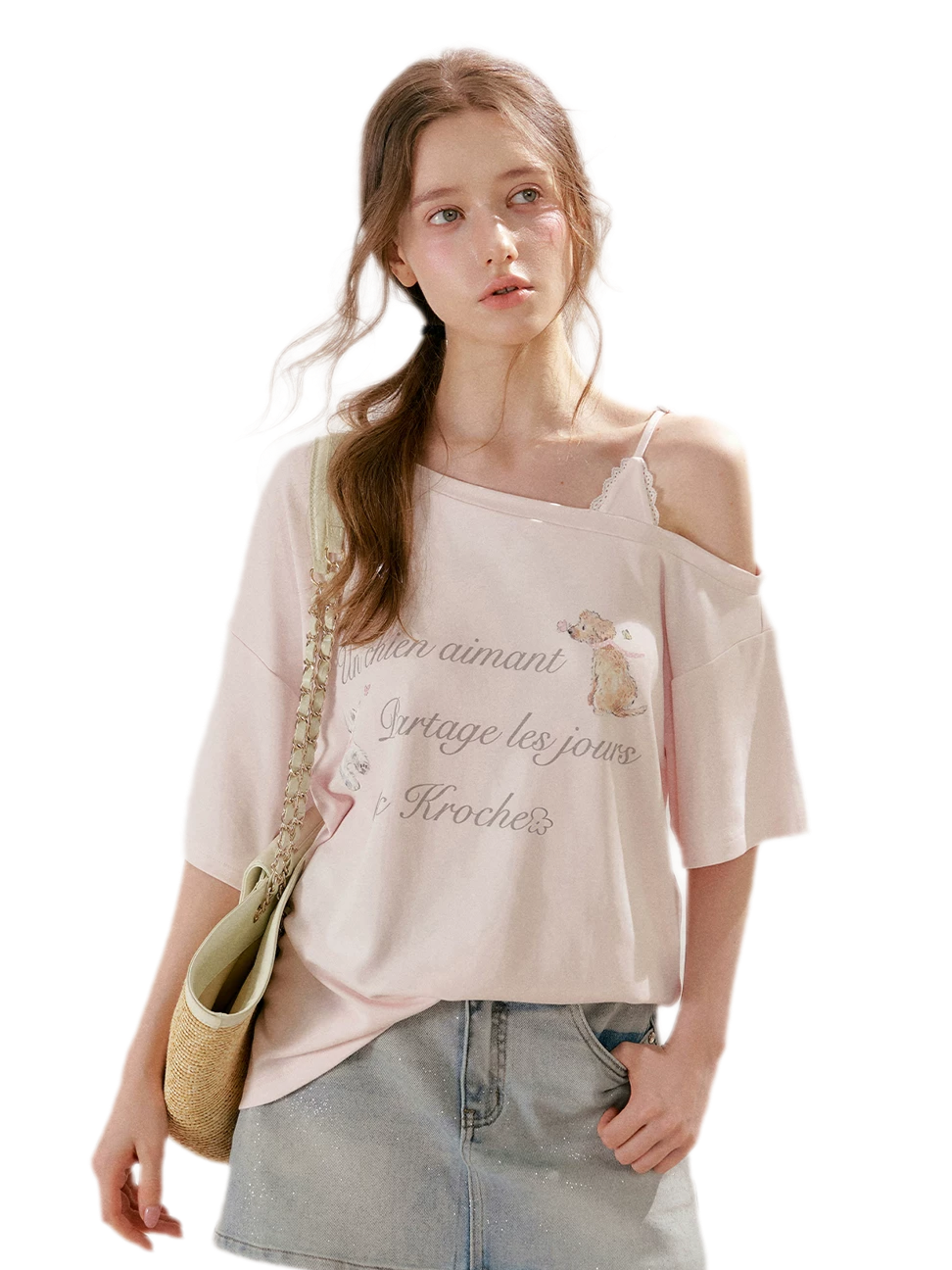 Modal Cotton Lace Tee