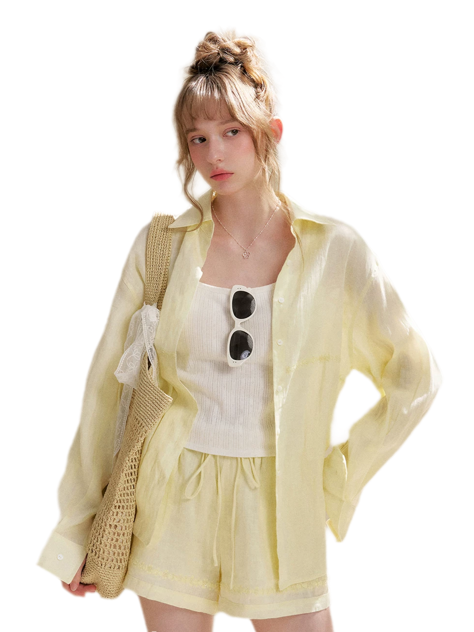 Tencel Linen Beaded Set