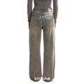 Rhinestone Logo Jeans