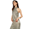 Sheer Leopard Halter Cami
