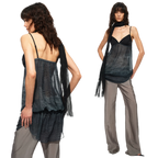 Sheer Satin Snake Camisole