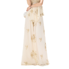 Embroidered Chiffon Halter Set