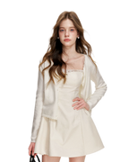 Lace-Trimmed A-Line Camisole Dress