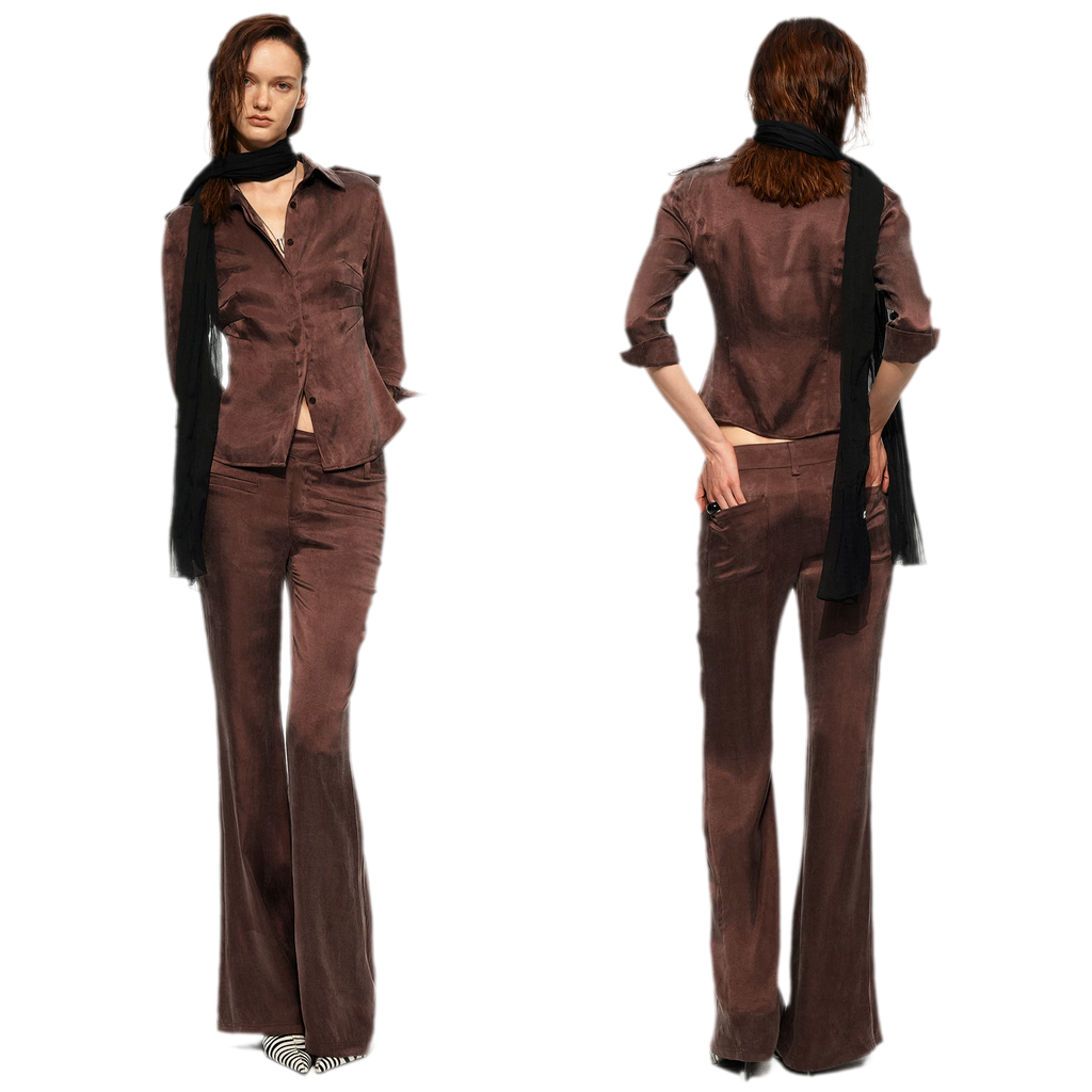 Tencel Shirt Pants Set
