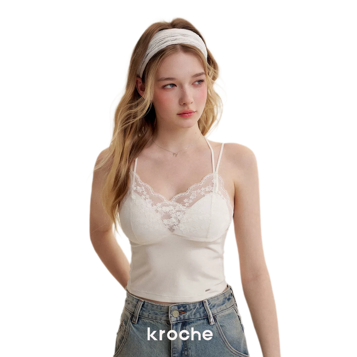 Asymmetrical Lace V-Neck Camisole