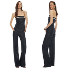 Soft Tencel Denim Fishtail Bustier Top & Pants