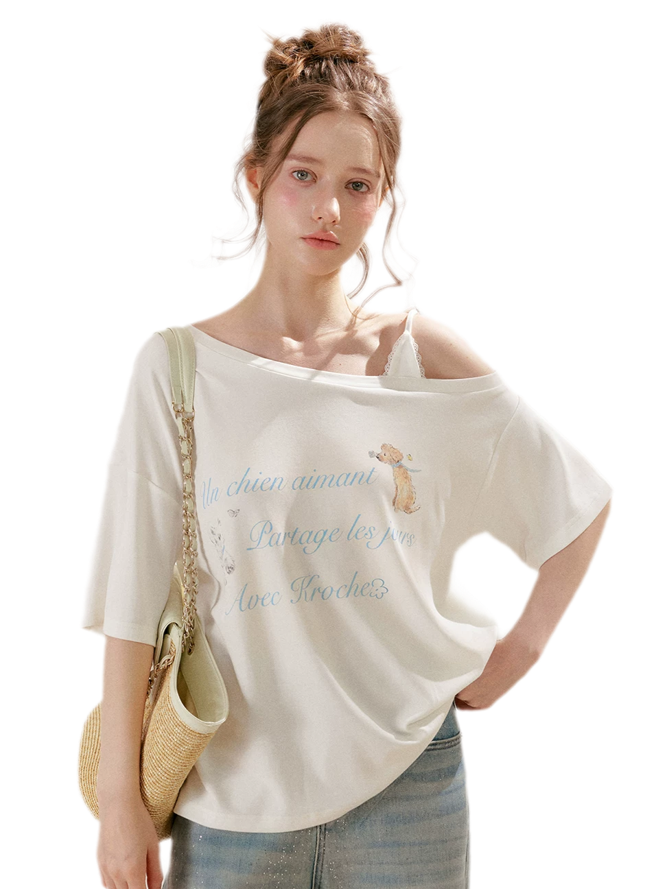 Modal Cotton Lace Tee