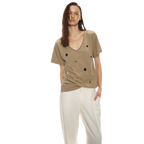 Relaxed Stylish V-Neck Short Sleeve T-Shirt