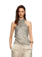Sheer Leopard Halter Cami